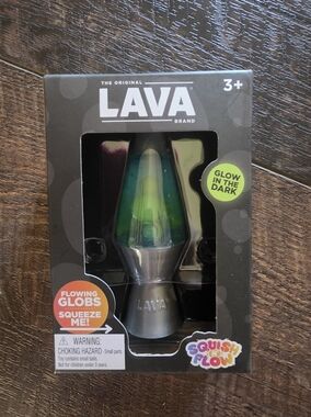 Lava Squish N Flow Glow in the Dark Squishy Fidget Toy Sensory Stress Toy NEW